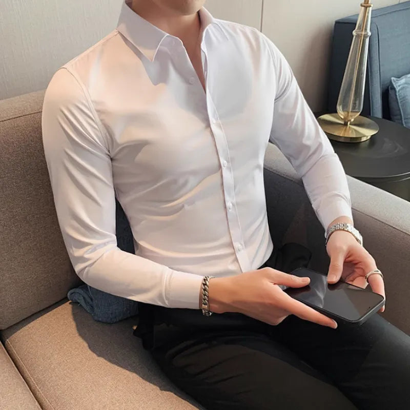 Herrenhemd aus Baumwollmischung – Eleganz und Komfort für den modernen Mann