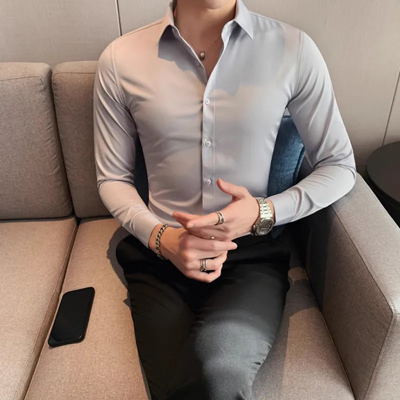 Herrenhemd aus Baumwollmischung – Eleganz und Komfort für den modernen Mann