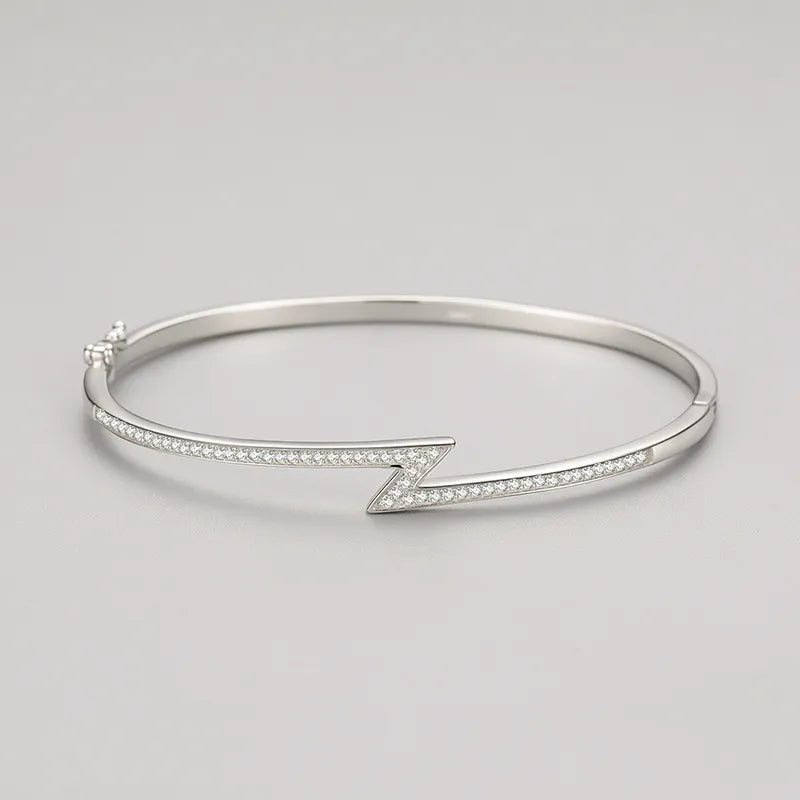 925er Silberarmband – Minimalistisches Blitzdesign