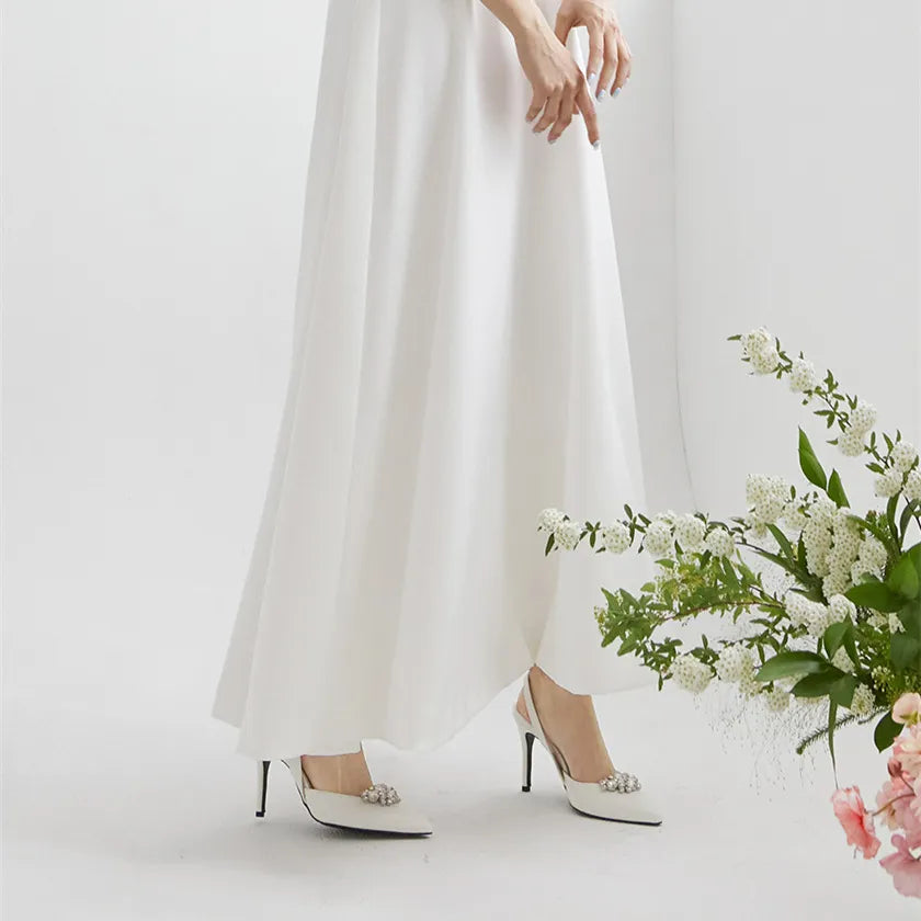 Damen Sandalen mit Absatz – Funkelnde Eleganz und Komfort