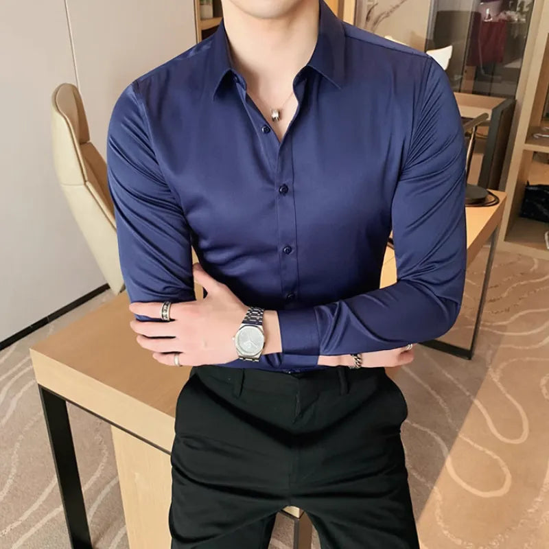 Herrenhemd aus Baumwollmischung – Eleganz und Komfort für den modernen Mann