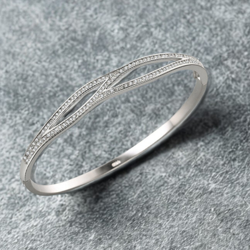 925er Silber Kreuzarmband – Zeitlose Eleganz