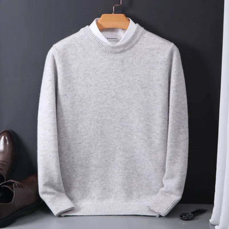 Herrenpullover aus Wolle – Minimalistischer und eleganter Stil