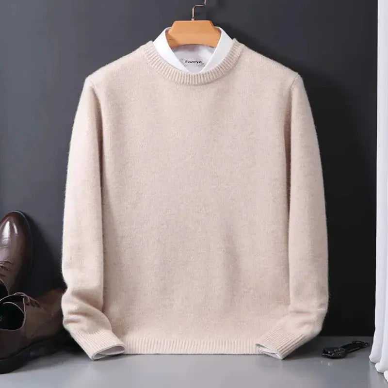 Herrenpullover aus Wolle – Minimalistischer und eleganter Stil